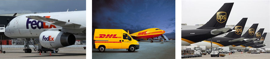 FedEx, DHL, and UPS FedEx, DHL, and UPS